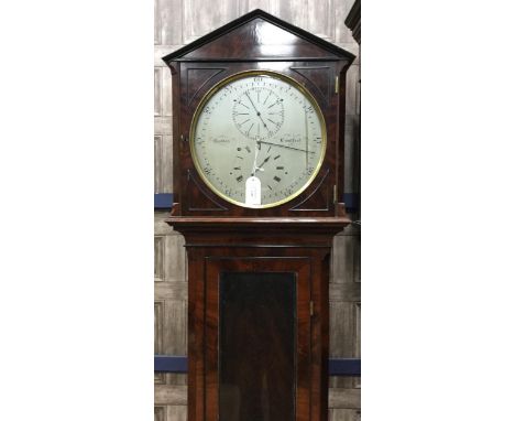 19TH CENTURY REGULATOR LONGCASE CLOCK BY GAYDON OF BRENTFORD, large single weight driven movement with a deadbeat escapement,