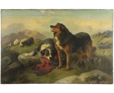 Signed with initials, also signed (or bears signature) on a label on the overlap, oil on canvas, unframed 61 x 91.5cm.   *CR 