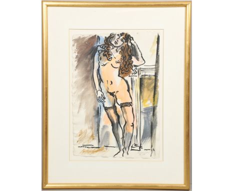 Signed and dated `III 88`, watercolour and gouache 56.5 x 38.5cm.   *CR  Float mounted; needs a light clean; the sheet with t