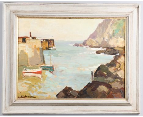 Bears a signature, oil on board 38.5 x 51.5cm.   *CR  Needs a light clean.