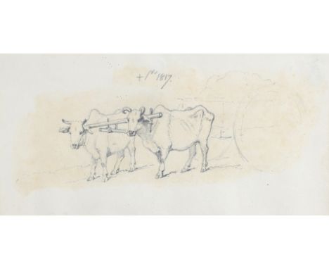 With artist's shorthand and dated 1817, pencil Sight 11.5 x 23.5cm.  Provenance: London, Spink (label on backboard).   *CR  L