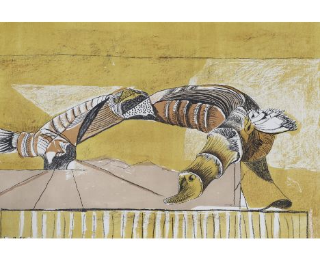 Lithograph, printed in colours, 1948, printed by Ravel, Paris and published by The Redfern Gallery, signed and inscribed `Tri
