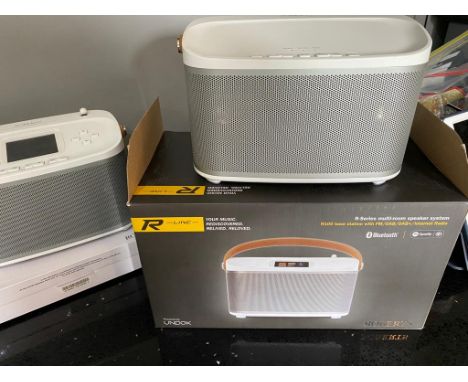 Roberts R-Line Multi-Room Speaker system with battery pack, untested. 