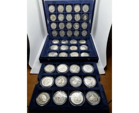 Collection of 44 Silver Coins - Official Coins Of The United Stated Of America. 