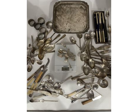 Collection of Hallmarked Silver and Silver Plated Items. 