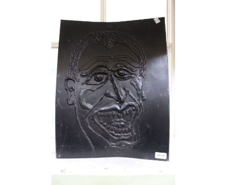 L. Phillips, an early 21st century metal work abstract portrait
