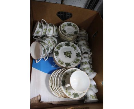 A Royal Worcester Hop Mathon Tea Service for nine places