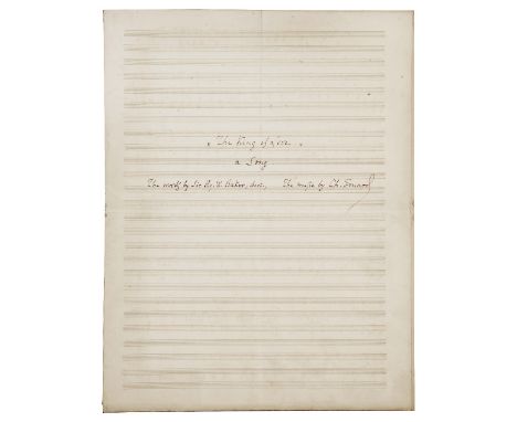 AN INTERESTING COLLECTION OF ARCHIVE MATERIAL from the music publishers Phillips and Page. To include: Charles Gounod: Three 