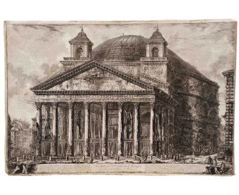 GIOVANNI BATTISTA PIRANESI 'Veduta del Pantheon d'Agrippa', etching, 48 x 70cm (unframed)
