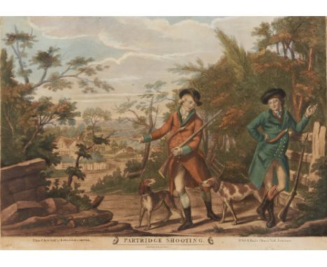 BOWLES AND CARVER (PUBS)  'Partridge Shooting', etching with aquatint, numbered 572 and hand coloured 25 x 35cm; and J* Kleim