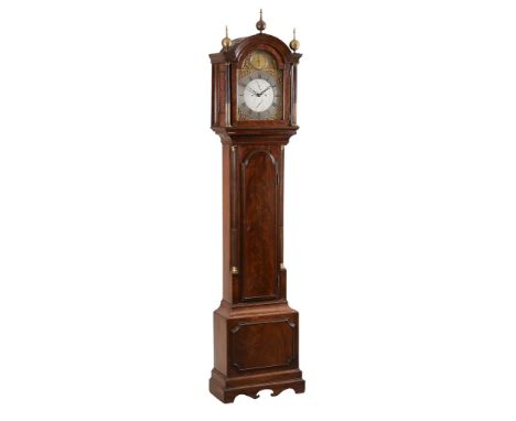 A George III mahogany eight-day longcase clock James Wilson, London   A George III mahogany eight-day longcase clock James Wi