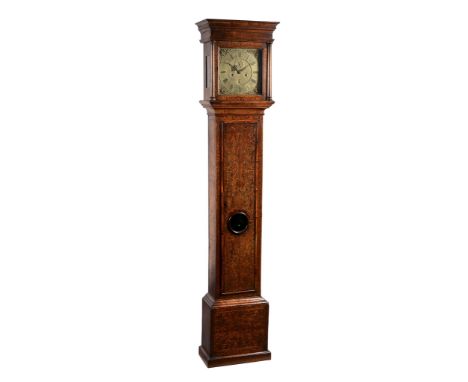 A William III walnut and Arabesque marquetry eight-day longcase clock Joseph...   A William III walnut and Arabesque marquetr