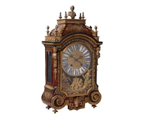 A French Louis XIV gilt brass mounted Boulle bracket clock Ducoroy, Paris   A French Louis XIV gilt brass mounted Boulle brac