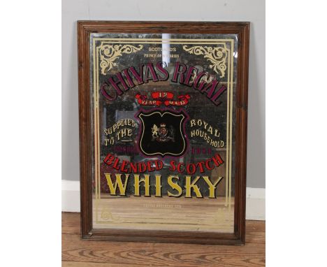 A Chivas Regal Blended Scotch Whiskey advertising mirror. Approx. dimensions 45.5cm x 60.5cm.