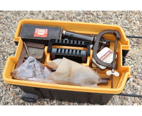 Quantity of Tools contained within a Plastic Wheel-along Tool Box