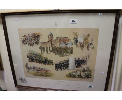 Framed and Glazed Montage Print of The Royal Military Academy Sandhurst