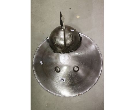 Replica Indo-Persian Helmet and Shield