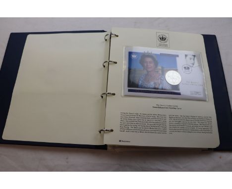 The Queens Jubilee First Day Coin Cover Collection comprising 7 coin covers