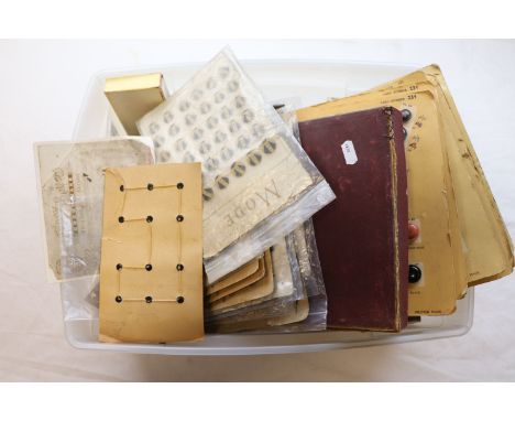 A large quantity of vintage buttons mostly mounted on card including Art Deco, decorative clasps and sewing threads (q)