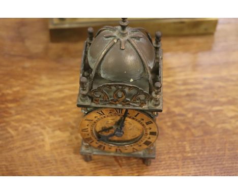 Smiths Brass Lantern clock