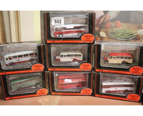 Seven Boxed EFE Diecast Buses 1:76 scale