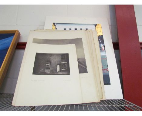 HAROLD MITCHELL: Photographic prints bromide process including title pieces such as Portrait Study, St Peter, unpolished oak 