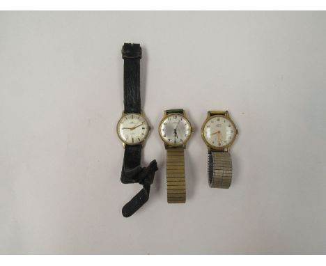 Three vintage gents wristwatches including Arnex and Limit