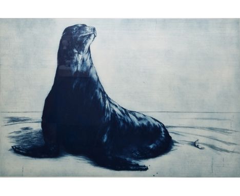 21st century school

Etching
'Seal', in blue tones, indistinctly signed in pencil 'Wen Fay...', numbered 6/35 and dated '00 i