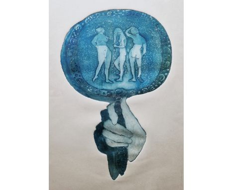 Kaia Mayer (1923-2005) Colour etching 'Le Choiy', limited edition numbered 4/40, signed and titled within margin, framed and 