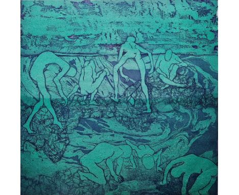 Kaia Mayer (1923-2005) Colour etching 'Le Calone' limited edition numbered 4/10, signed and titled in pencil within margin, f