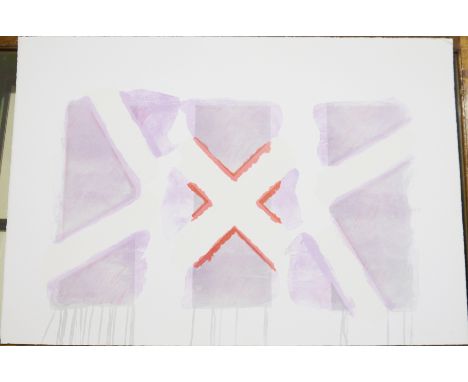 Richard Smith (1931-2016)
Two of a Kind IVa (red x on lavender)
1978
Etching
Edition 44/80
70.5 x 69.9 cms (unframed)
(ARR ma
