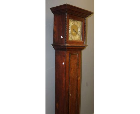 Jn (John) Ogden, Darlington. Thirty hour longcase clock with 10'' square dial and single hand and date aperture contained in 