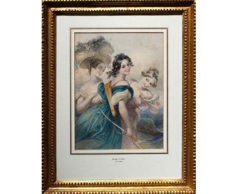 George Clint ARA (British 1770-1854)
Fair Toxopholites. Watercolour over pencil. 30.5 x 23cm

Provenance Anderson and Garland
