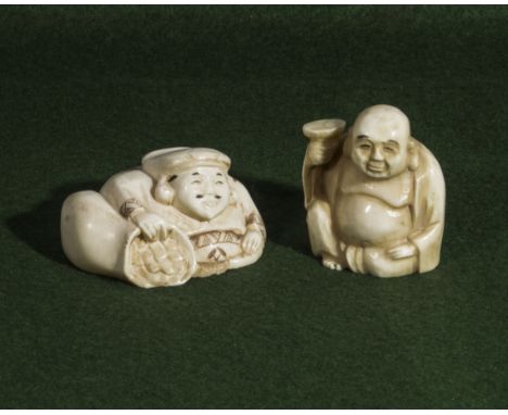 Two ivory netsuke