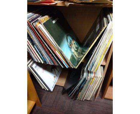 A collection of 12" singles &amp; pop, soundtrack/ musical, and classical  LPs. 12" singles: Kajagoogoo "Too Shy", Laura Bran
