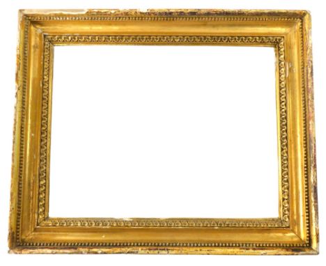 A gilt gesso picture frame, 39cm x 50cm.