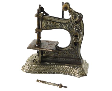 A Muller model six child's sewing machine, 6cm wide.