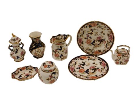 A quantity of Masons Royal Mandalay pattern ceramics, to include a jug, vases, ginger jar, plates, teapot, etc.