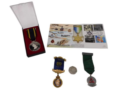 Various medals, including RoSPA National Safe Driving Award for 5 years, with 1973 clasp, Royal Antediluvian Order of the Buf