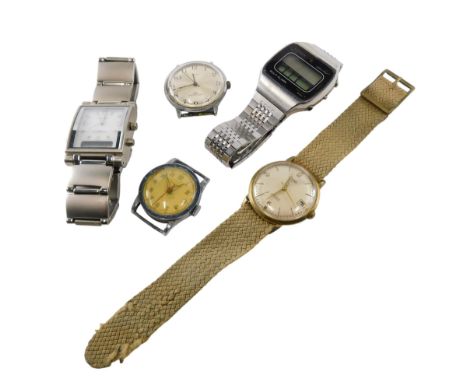 Gentlemens wristwatches, including Timex, Stowa, and Salora. (a quantity)