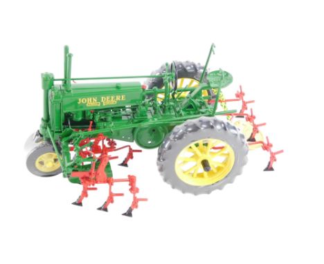 A Precision Classics model of a John Deere 290 Series cultivator tractor, boxed.