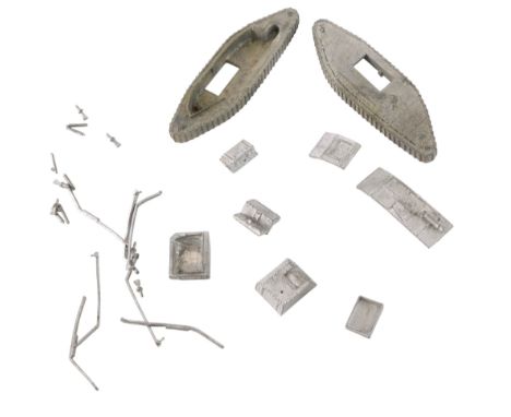 An unbuilt cast metal tank model kit, of a First World War Mk IV Male tank. (AF)