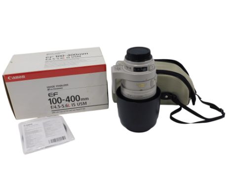 A Canon EF 100-400mm lens, in original box.