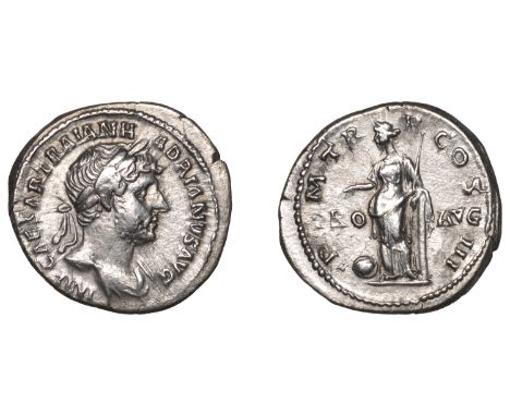 Hadrian (117-138), Denarius, 121-3, laureate and draped bust right, imp caesar traian hadrianvs avg around, rev. Providentia 