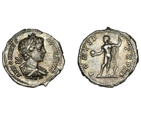 Caracalla (198-217), Denarius, 200, laureate, draped and cuirassed bust right, antoninvs avgvstvs around, rev. Sol, radiate, 