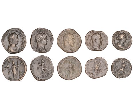 Severus Alexander (222-235), Sestertius, 222-31, laureate and draped bust right, rev. Virtus standing right, holding spear an