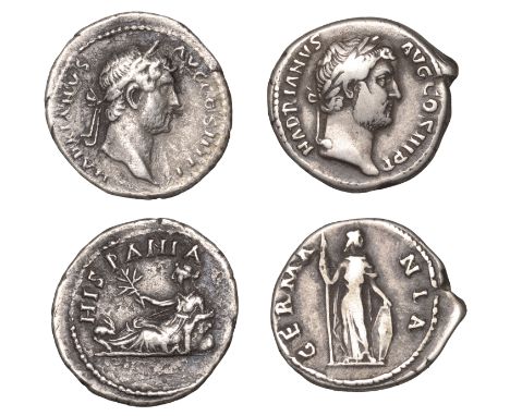 Hadrian (117-138), Denarii (2), 130-3, laureate head right, rev. Germania standing facing, head right, holding spear and rest