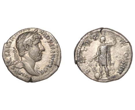 Hadrian (117-138), Denarius, 121-3, laureate head right, traces of drapery on far shoulder, imp caesar traian hadrianvs avg a