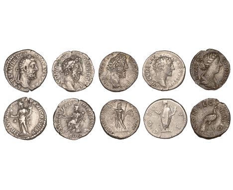 Commodus (177-192), Denarii (3), 184-5, laureate head right, rev. Roma, helmeted and draped, seated left, holding Victory and