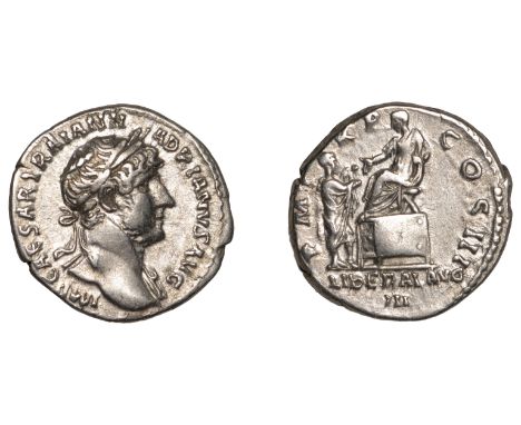 Hadrian (117-138), Denarius, 120-1, laureate bust right, slight drapery on far shoulder, imp caesar traian hadrianvs avg arou